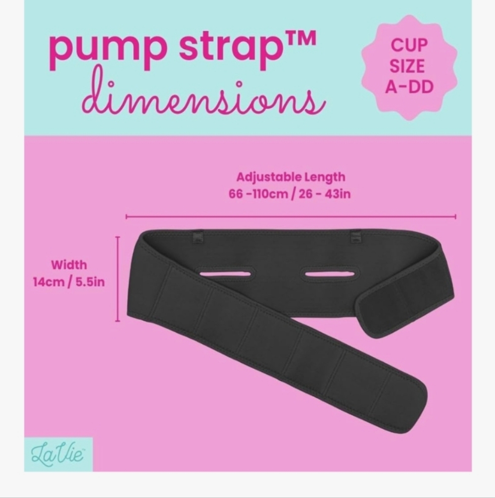 Hands Free Pump Strap Bra In Black Adjustable One Size Fits All